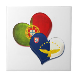 Portugal och Azorernas hjärtan Kakelplatta