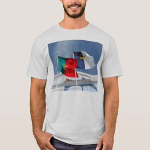 Portugal och Azores flaggor T Shirt
