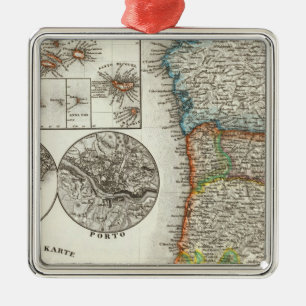 Portugal och Kap Verde-öarna Julgransprydnad Metall