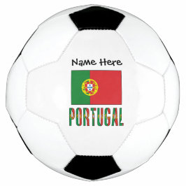 Portugal och portugisisk flagga med ditt namn fotb
