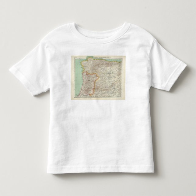 Portugal och Spanien T Shirt (Framsida)