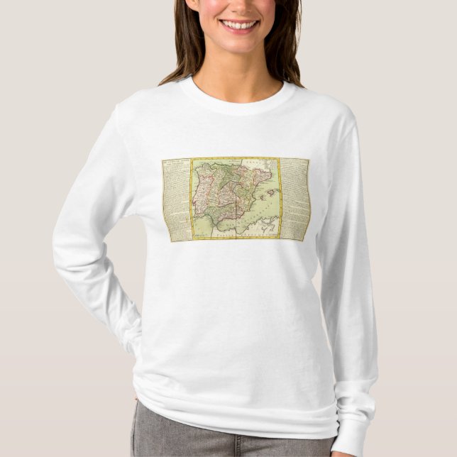 Portugal och Spanien T Shirt (Framsida)