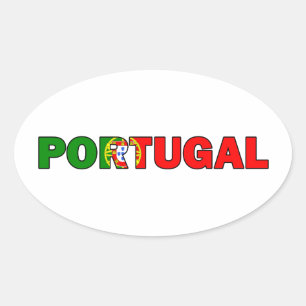 Portugal Ovalt Klistermärke