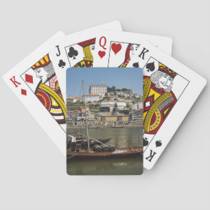 Portugal, Porto, Båt med vintunnor Kortlek