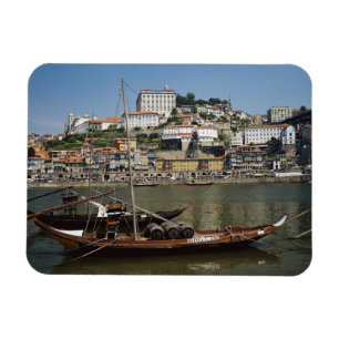 Portugal, Porto, Båt med vintunnor Magnet