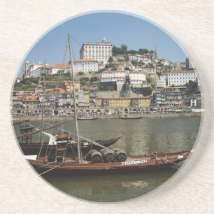 Portugal, Porto, Båt med vintunnor Underlägg Sandsten