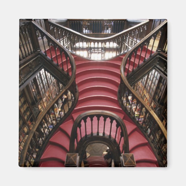 Portugal, Porto (Porto). Trappor i historiskt Magnet (Framsidan)