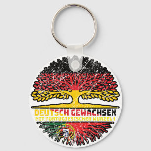 Portugal Portugiesisch Deutsch Deutschland Baum Nyckelring