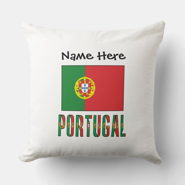 Portugal Portugisisk Flagga Personlig  Kudde (Framsida)