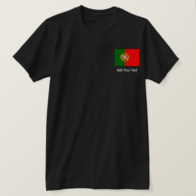 Portugal - portugisisk flagga t shirt (Design framsida)