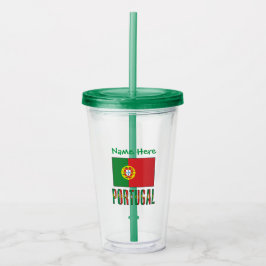 Portugal Portugisiska Flagga Grön Personalisering  Take Away Mugg