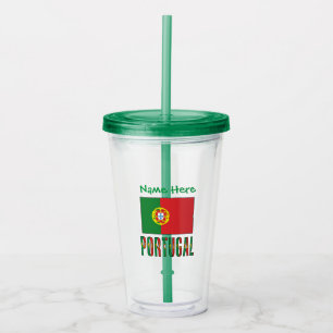 Portugal Portugisiska Flagga Grön Personalisering Take Away Mugg