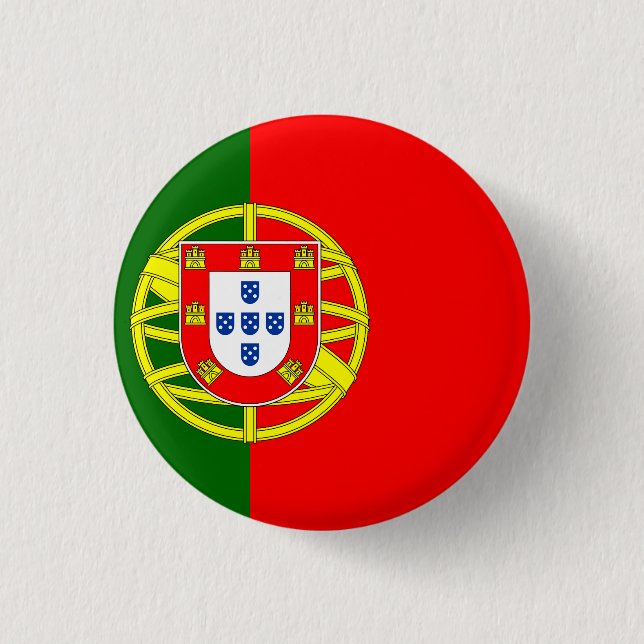 Portugal (portugisiska) Flagga Knapp (Framsida)