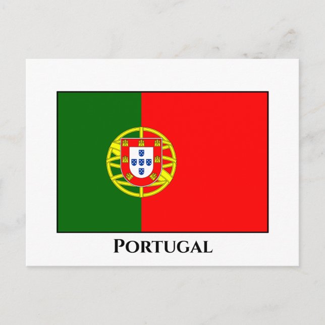 Portugal (portugisiska) Flagga Vykort (Framsida)