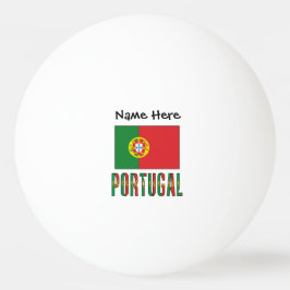 Portugal Portugisiska flaggan Personligt namn  Pingisboll