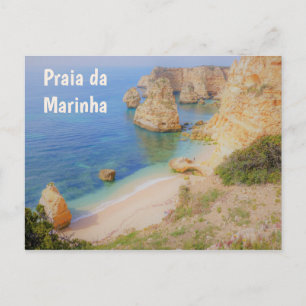 Portugal Praia da Marinha Beach i Algarve Vykort