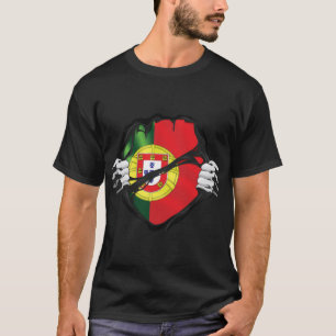 Portugal Pure Roots Flagga Black T Shirt