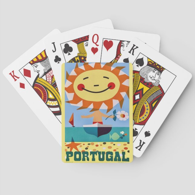 Portugal Resemotiv Affisch Postkort Spelkort (Baksidan)