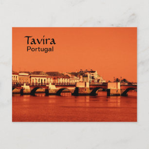 Portugal Roman Bridge i Tavira Vykort