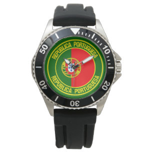 Portugal Round Emblem Armbandsur