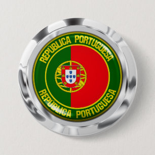 Portugal Round Emblem Knapp