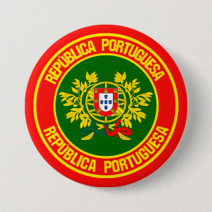 Portugal Round Emblem Knapp