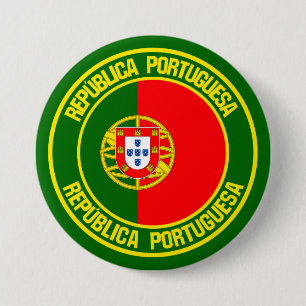 Portugal Round Emblem Knapp