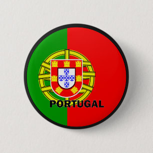 Portugal Roundel kvalitets- flagga Knapp