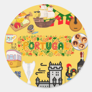 Portugal Runt Klistermärke