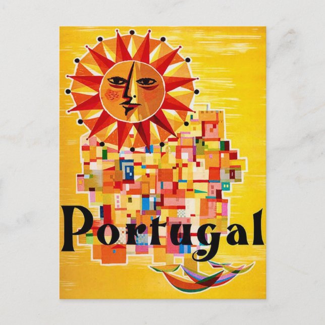 Portugal  Samtida Resa Poster Postkort Vykort (Framsida)