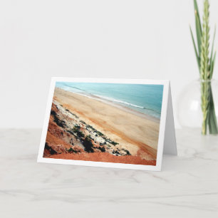 Portugal, sandstrand landskap kort