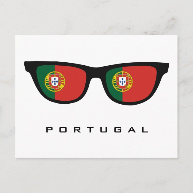 Portugal Shades anpassningsbar text & färg vykort (Framsida)