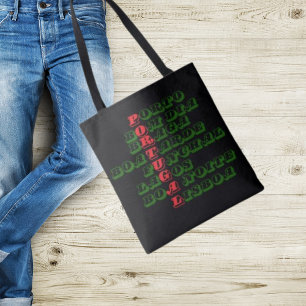 Portugal Shopping bag Tote. Bra morgon Tygkasse