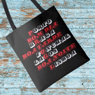 Portugal Shopping bag Tote. Bra morgon Tygkasse