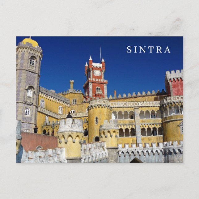 Portugal Sintra Pena Palace vykort (Framsida)