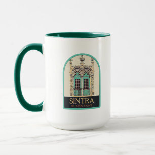 Portugal Sintra, typiskt fönster Mugg