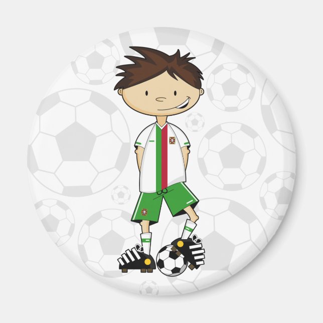 Portugal Soccer Boy Magnet (Framsidan)