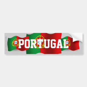 Portugal som vinkar flagga bildekal