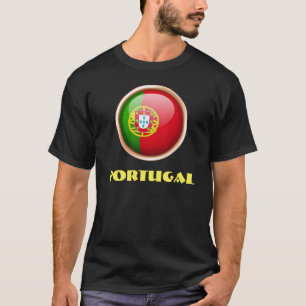 PORTUGAL Speciell Anpassade Black T Shirt