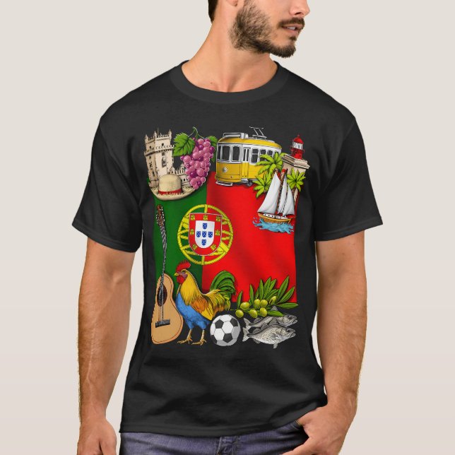 Portugal stolthet t shirt (Framsida)