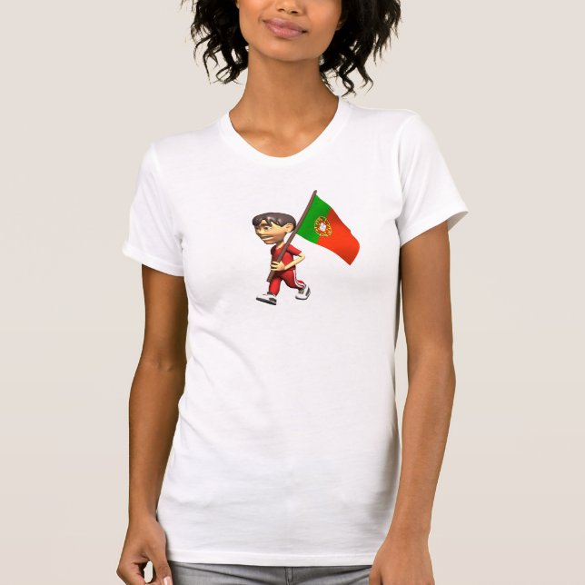 Portugal T-tröja Tee Shirt (Framsida)