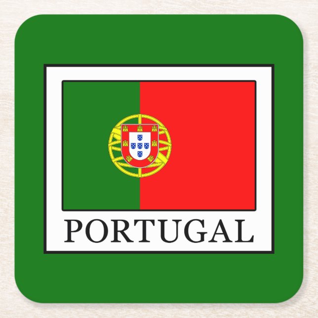 Portugal Underlägg Papper Kvadrat (Framsidan)