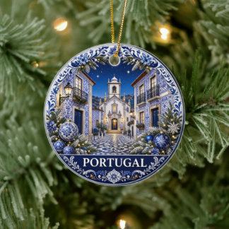 Portugal Vacker Souvenir Semester Julgransprydnad Keramik