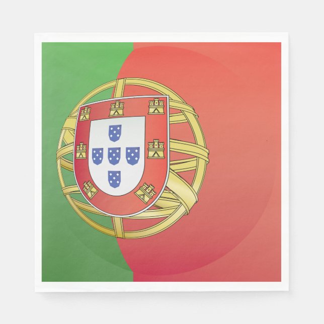 Portugal Vapensköld Pappersservett (Framsidan)