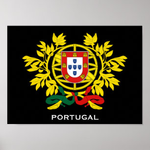 Portugal vapensköldaffisch poster