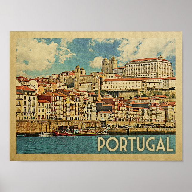 Portugal Vintage resor Poster (Framsidan)