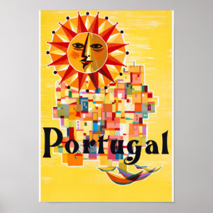 Portugal Vintage resor Poster återställt