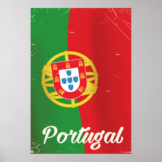 Portugal vintage resor poster. poster (Framsidan)