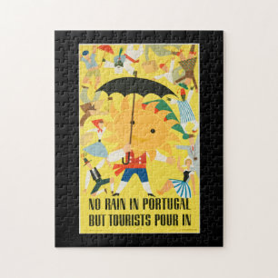 Portugal - Vintage resor Poster vackert Pussel