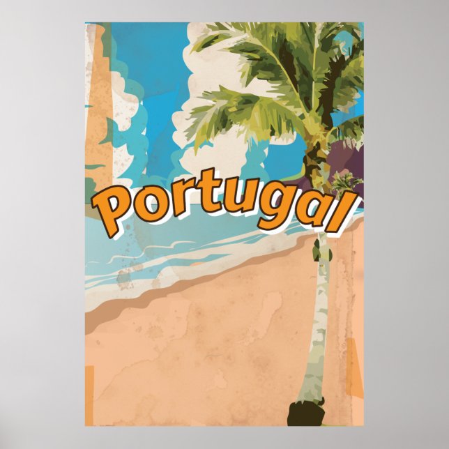 Portugal Vintage semestral affisch (Framsidan)